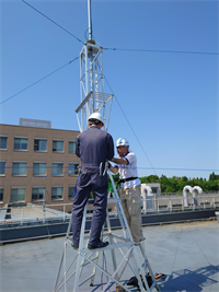 アマチュア無線アンテナ撤去 | 長岡高専電気電子システム工学科